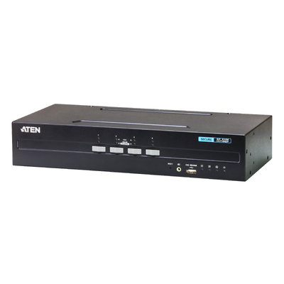 ATEN CS1144DP-AT-U 4-Port USB DisplayPort Dual Display Secure KVM Switch (PSS PP v3.0 Compliant)