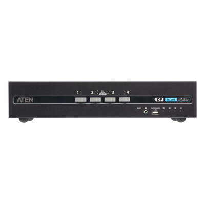 ATEN CS1144DP4C-AT-U 4-Port USB DisplayPort Dual Display Secure KVM Switch with CAC (PSD PP v4.0 Compliant)