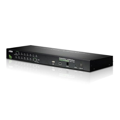 Aten 16 Port Rackmount USB-PS/2 VGA KVMP Switch with USB 2.0 Hub and Daisy Chain