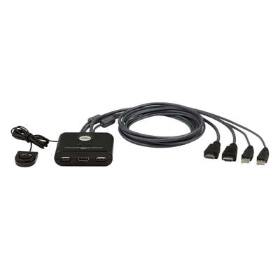 ATEN CS22HF-AT 2-Port USB FHD HDMI Cable KVM Switch