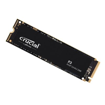 Micron P3 1TB Gen3 NVMe SSD 3500/3000 MB/s R/W 220TBW 650K/700K IOPS 1.5M hrs MTTF Full-Drive Encryption M.2 PCIe3 - CT1000P3SSD8