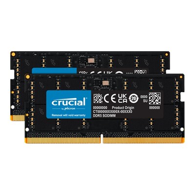 Crucial 64GB Kit (2x 32GB) DDR5-4800MHZ SODIMM Laptop Memory
