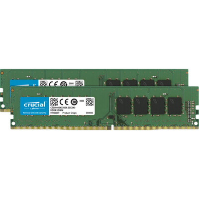 Crucial 64GB Desktop DDR4 3200 MHz UDIMM Memory Kit (2 x 32GB) - CT2K32G4DFD832A