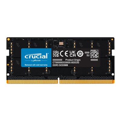 Crucial 32GB (1x 32GB) DDR5 4800MHZ SODIMM Laptop Memory
