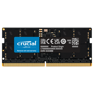 Crucial 32GB (1x 32GB) DDR5 5200MHz SODIMM Laptop Memory