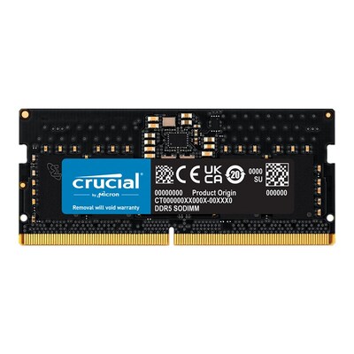 Crucial 8GB (1x 8GB) DDR5 4800MHz SODIMM Laptop Memory