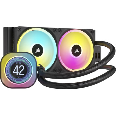 Corsair H100i RGB LCD Liquid CPU Cooler