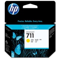 Hewlett Packard 711 YELLOW INK CARTRIDGE 29-ML FOR DESIGNJET T120, T520