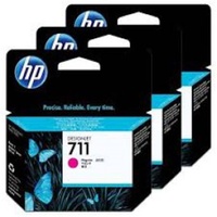 Hewlett Packard 711 MAGENTA INK CARTRIDGE 3-PACK 29-ML FOR DESIGNJET T120, T520