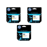 Hewlett Packard 711 YELLOW INK CARTRIDGE 3-PACK 29-ML FOR DESIGNJET T120, T520
