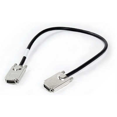 Synology InfiniBand cable 0.63 m SATAx4 Black, Brushed steel