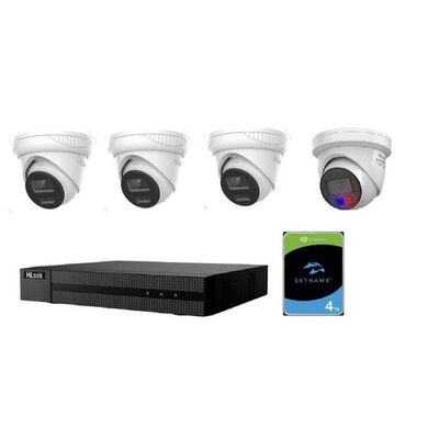 HIKVISION HILOOK DAS-T263H-TRIAL-BUNDLE 3x IPC-T263H, 1xIPC-T269H, 1x NVR-108MH-C-8P, 1x 4TB HDD