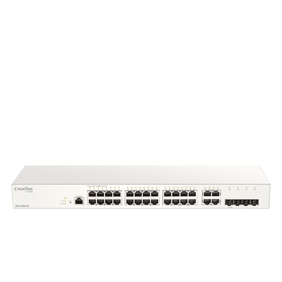 D-Link DBS-2000-28 Nuclias Cloud-Managed 28-Port Gigabit switch with 28 RJ45 and 4 Combo SFP ports