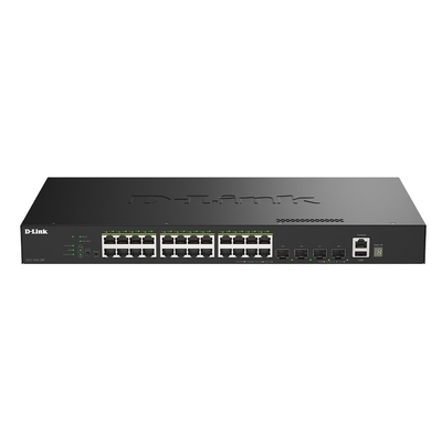 D-Link DGS-1530-28P 28-Port Gigabit Smart Managed Stackable PoE+ Switch