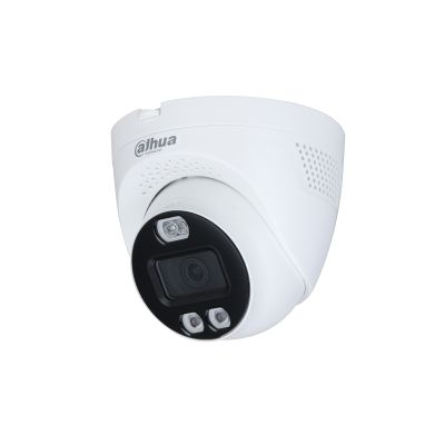 Dahua HDCVI 5MP IP67 2.8mm Turret camera Full Colour Active Deterrent - DH-HAC-ME1509TQP-PV-0280B