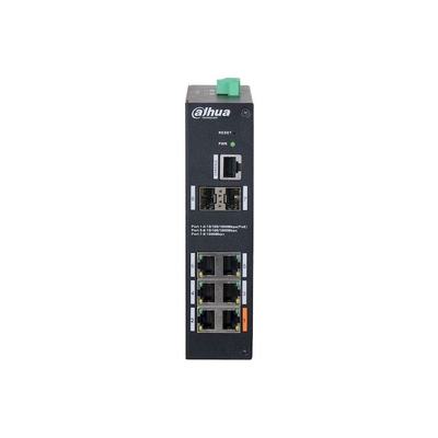 Dahua 8-Port Managed Hardened Gigabit Switch with 4-Port PoE Switch 