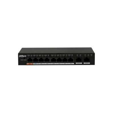 Dahua 10-Port Unmanaged Desktop Switch with 8 Port PoE - DH-PFS3010-8ET-96-V2