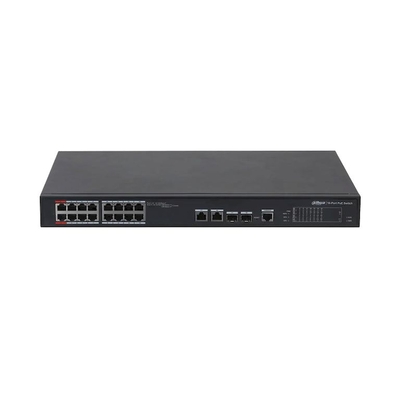 Dahua 16-port 100 Mbps + 2-port Gigabit Managed PoE Switch - DH-PFS4218-16ET-240