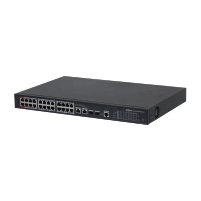 Dahua 24-port 100 Mbps + 2-port Gigabit Managed PoE Switch - DH-PFS4226-24ET-240-V3