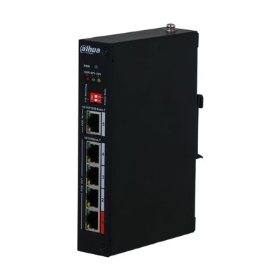 Dahua DH-PFT1500 5-Port PoE Extender with 4-Port PoE Out and 1-Port PoE In