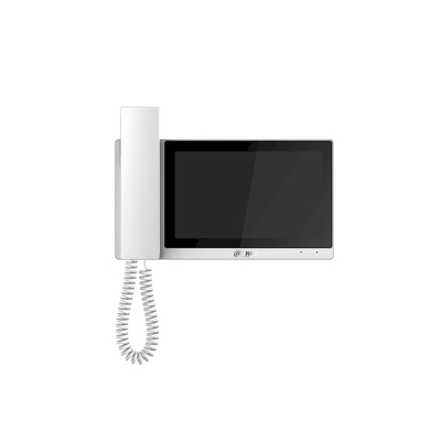 Dahua IP Villa Indoor Monitor 7 Inch PoE WHITE with Handset - DHI-VTH5421EW-H