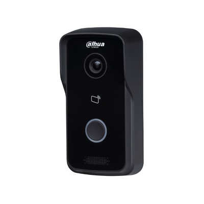 DAHUA LITE SERIES DHI-VTO2111D-P-S2 IP VILLA O/DOOR STATION, BLACK, 1MP, CARD UNLOCK, POE