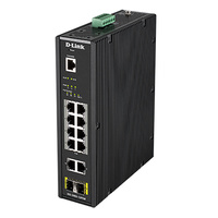 D-LINK DIS-200G-12PSW 12-Port Gigabit Industrial Smart Managed PoE Switch