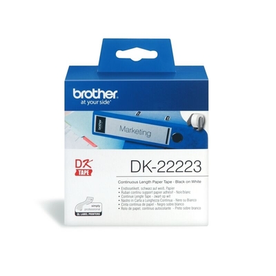 Brother DK-22223 White Paper Roll 50mm x 30.48 Metres