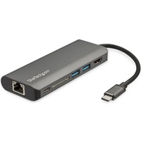 StarTech USB-C Multiport Adapter with HDMI - SD Reader - 2xA 1xC - PD 3.0 DKT30CSDHPD3