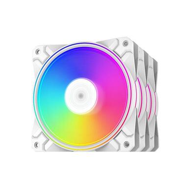 Deepcool CF120 PLUS 120mm A-RGB LED Case Fan White - 3 Pack - R-AK620-BKNNMT-G-1