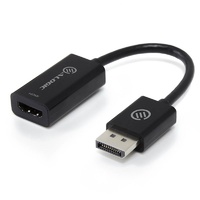 Alogic Elements 20cm DisplayPort to HDMI Adapter - Male to Female - Black