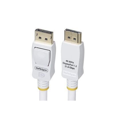 StarTech DP12-CABLE-10FTW 10ft (3m) White VESA Certified DisplayPort 1.2 Cable