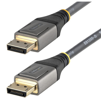 STARTECH DP14VMM1F VESA Certified DisplayPort 1.4 Cable - 3ft (1m) Black, Grey 