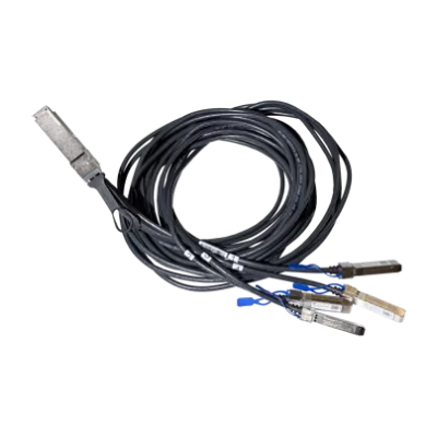 MikroTik DQ+BC0003-DS+ 3m QSFP56 200G to 4×50G Breakout Cable