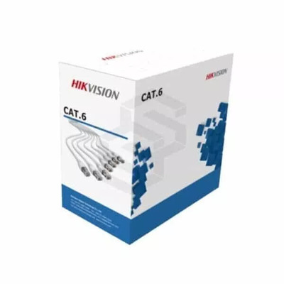HIKVISION DS-1LN6-UE-W-Blue 305 m CAT6 UTP Network Cable (Solid Copper, 0.53 mm, CM)