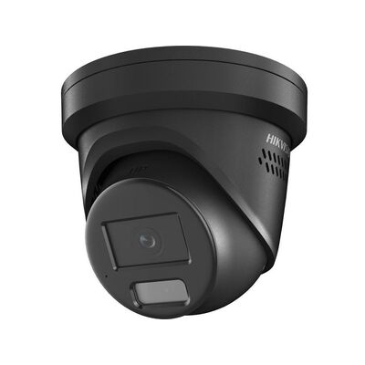 HIKVISION HYBRID COLORVU 2CD2387G2H-LISU-SL-BLK 8MP STROBE AUDIO, TURRET, 2.8MM,IR 30M,MIC - Black