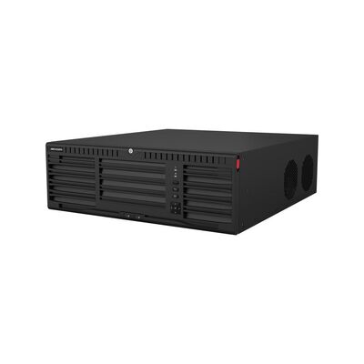 HIKVISION M-SERIES 64CH NVR, 400MBPS, 8K, VGA/HDMI, 16 BAY, 3RU, NO HDD, 5YR