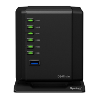 Synology DiskStation DS419slim 4-Bay 2.5" Diskless NAS Dual Core CPU 512MB RAM