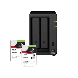 Synology DS720+ Nas +  2 X 12TB  Seagate IronWolf Pro