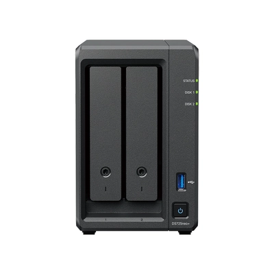 Synology DiskStation DS725NEO+ ,2-Bay AMD Ryzen R1600 2-core ,4GB DDR4 ,Diskless NAS - Non Ecc RAM Option