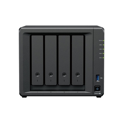 Synology DiskStation DS925+ ,4-bay AMD Ryzen V1500B 4 core 2.2 GHz ,4GB DDR4 ,Diskless NAS
