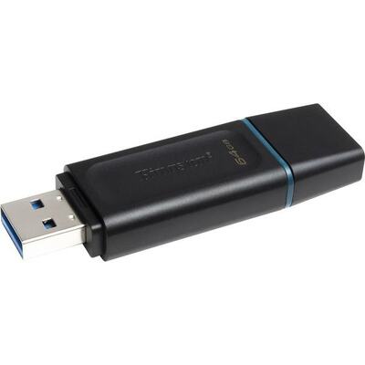 KINGSTON 64GB DT Exodia USB 3.2 Gen 1 (Black + Teal) - DTX/64GB