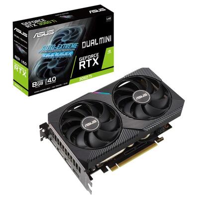 ASUS GeForce RTX 3060 Ti Dual Mini 8GB V2 Video Card - DUAL-RTX3060TI-8G-MINI-V2