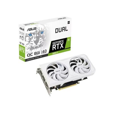 ASUS nVidia GeForce DUAL-RTX3060TI-O8GD6X-WHITE RTX 3060 Ti White OC Edition 8GB GDDR6X