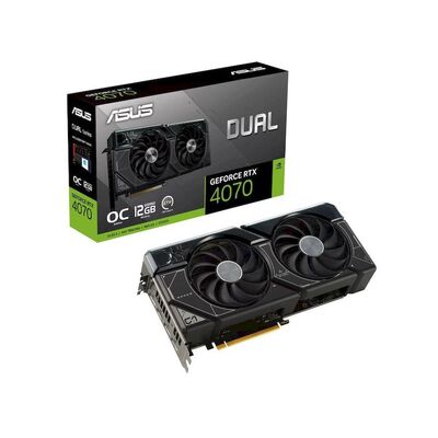 ASUS nVidia GeForce DUAL-RTX4070-O12G RTX 4070 12GB GDDR6X OC Edition Graphics Card