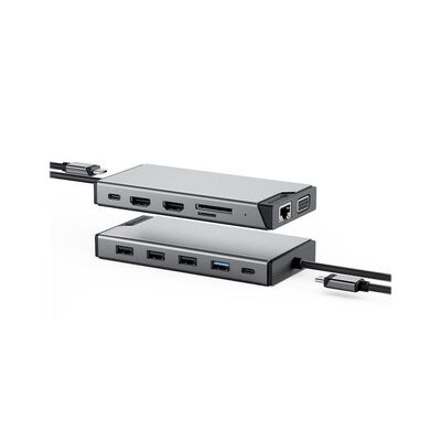Alogic DV3 Universal 12-in-1 Triple Display USB-C Docking Station - DUCDDV3