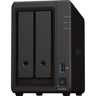 Synology Network Video Recorder DVA1622 , 2 Bay, utpo 16 Cameras, 8 Licenses , 3 Year Warranty
