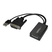 StarTech DVI-D to DP Video Adapter, DVI to DisplayPort Converter - DVI2DP2
