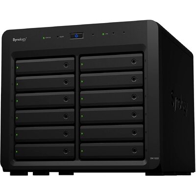  Synology Expansion Unit DX1222 12-Bay 3.5" Diskless NAS for Scalable Models (SMB/ENT)