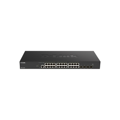 D-Link 28-Port 10 Gigabit Smart Managed Switch with 4 25Gbps SFP28 ports - DXS-1210-28T